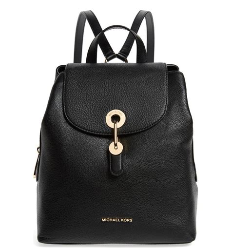 michael kors crossbody raven|Michael Kors raven leather backpack.